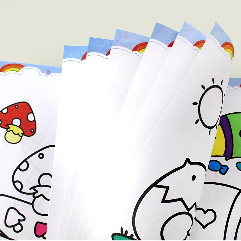 Новые детские раскраски полный набор из 12 художественных раскрасок для снятия