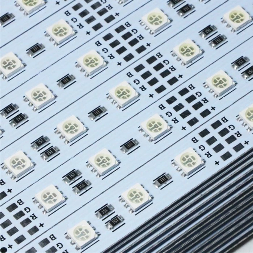 Szyoumy100 шт/партия 5050 RGB Ledbar свет DC12V водонепроницаемый 50 см 60 72 светодиодов
