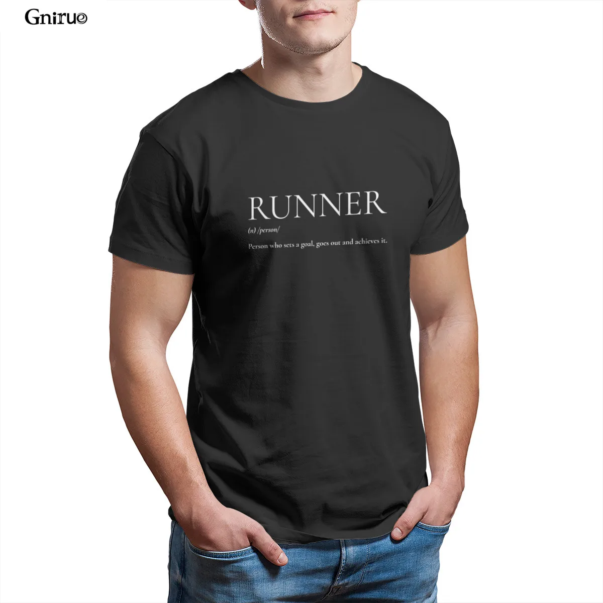 

Wholesale Runner dictionary Mens T-Shirt Printing Couples Oversized KoreanStyle Mens Clothes 105322