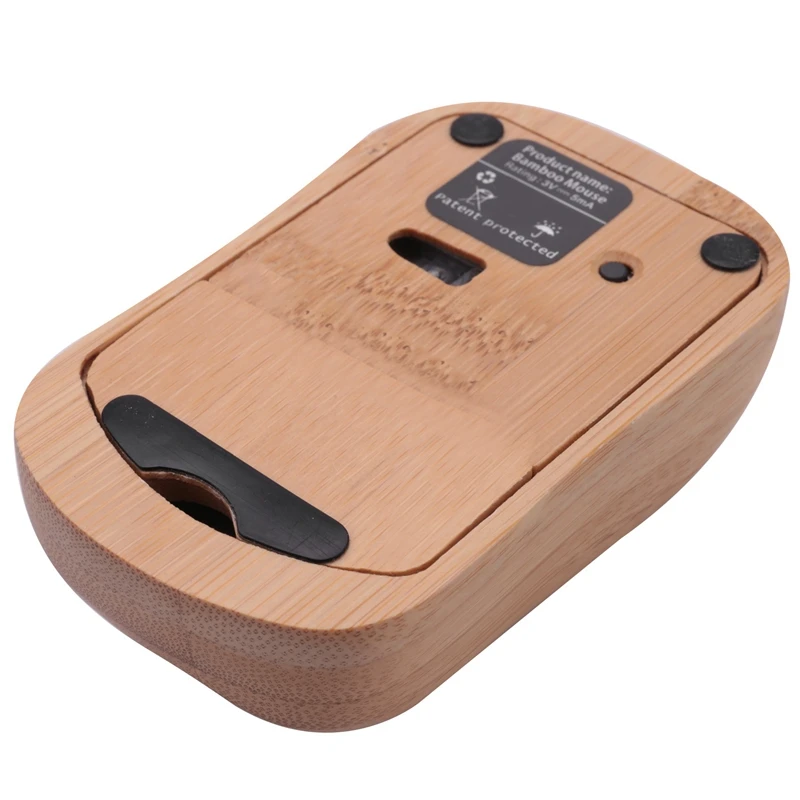 Беспроводная оптическая бамбуковая мышь 2 4 ГГц Регулируемая DPI компьютерная с