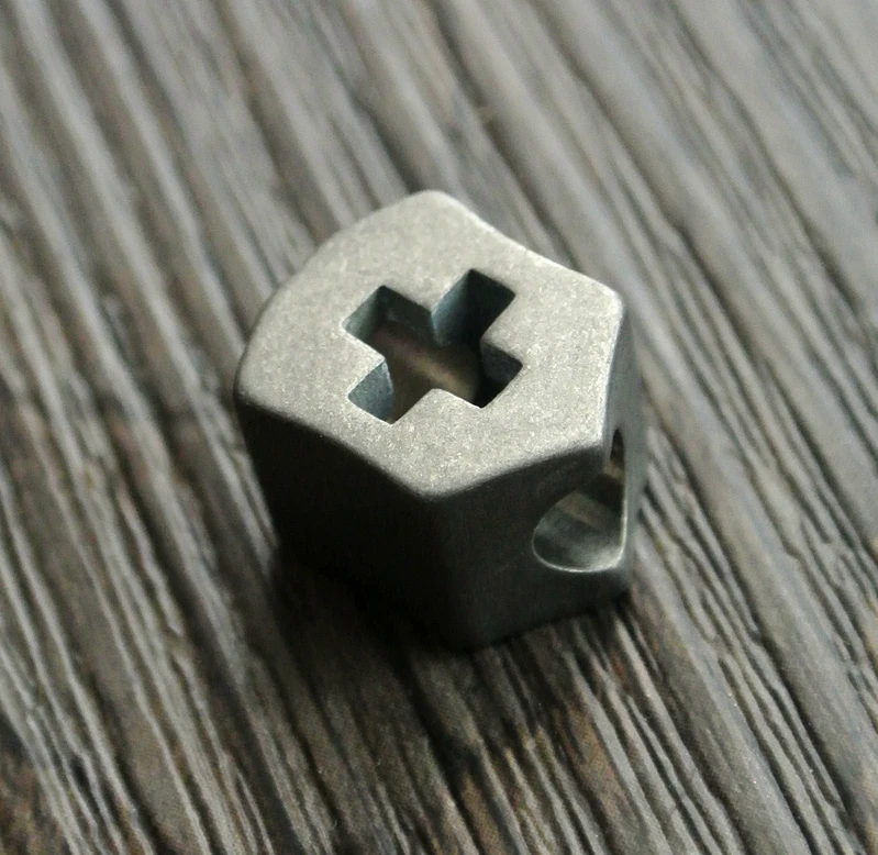 Титановый крестообразный металлический шнурок TC4 серый ремешок для рукоделия