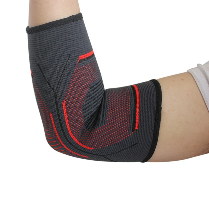 

1 шт. спортивные трикотажные налокотники для фитнеса Нескользящие дышащие персиковые налокотники для бега баскетбола велоспорта волейбола...