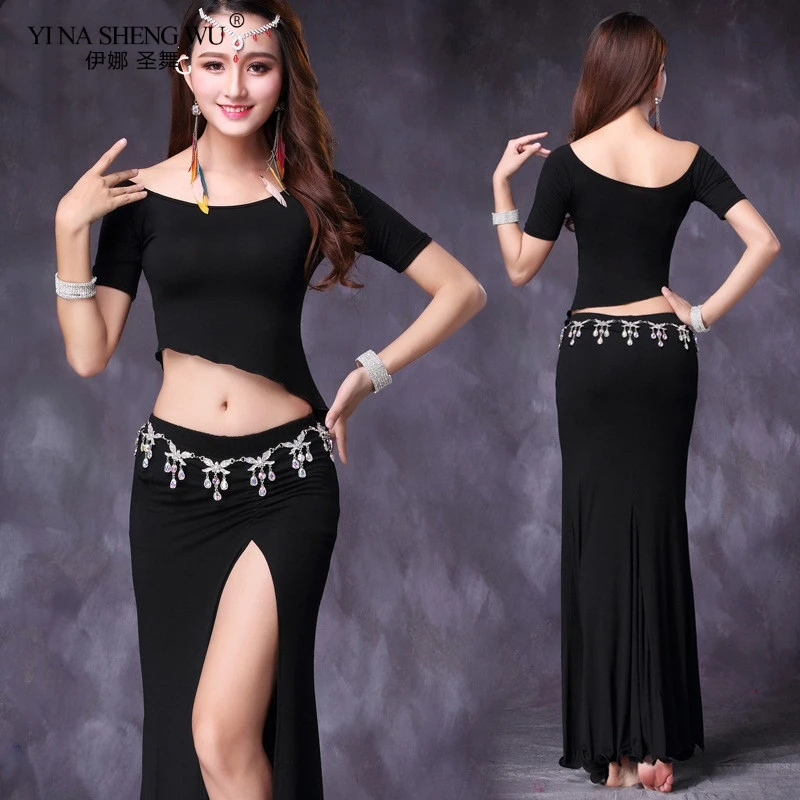 

Hot Sale New Women's belly dance set costume belly dancing clothes sexy fashion girl bellydance Modal Top skirts 2pcs Set New
