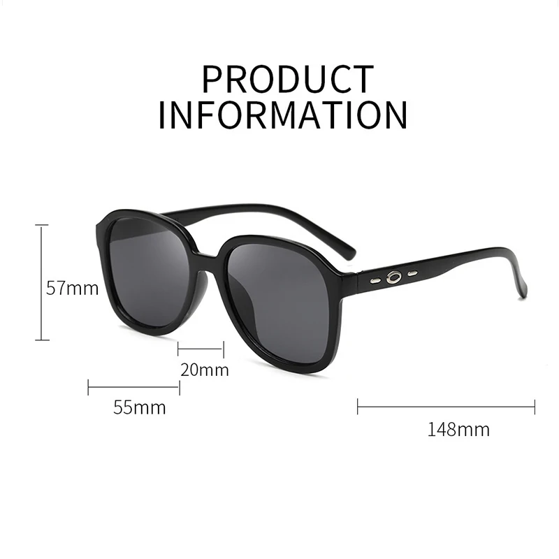 

Vintage oversized square sunglasses shade for Women PC frame retro fashion glasses Male driving black sun glasses eyewear UV400