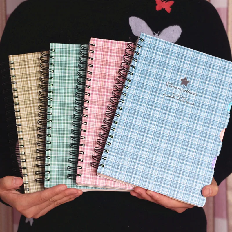 2017 Sprial Notebook спираль дневник катушки студент простой и прекрасный толстый журнал