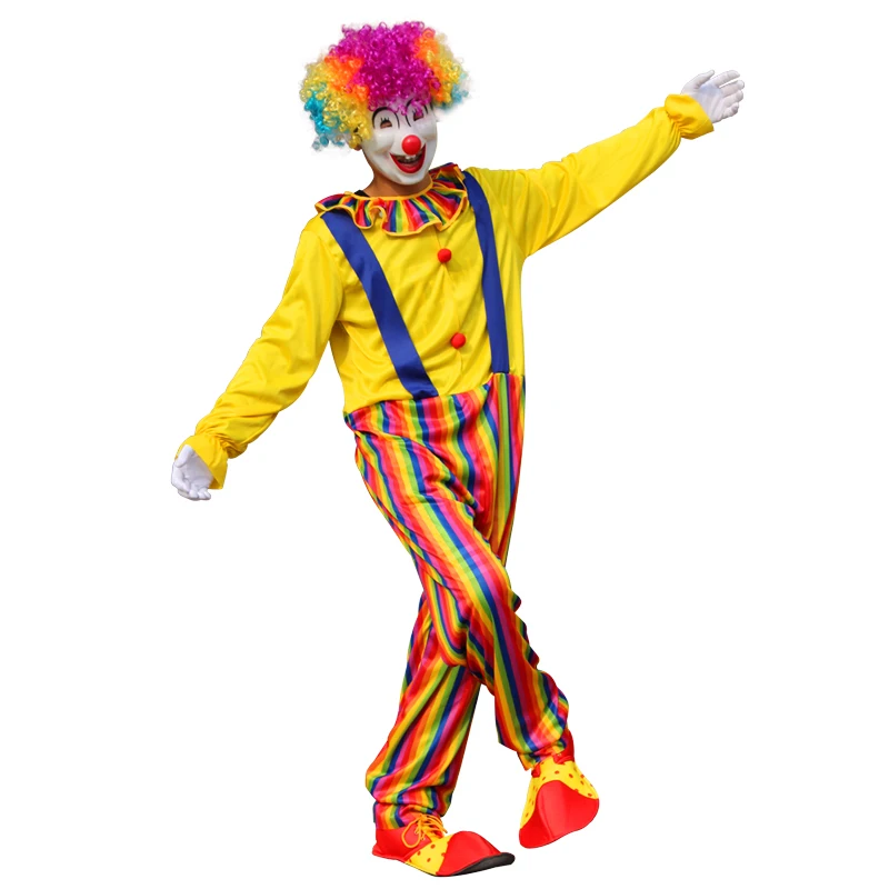 

cosplay clown boy pajamas costume adult bluey Men's suit funny circus naughty harlequin uniform adult male fancy dress