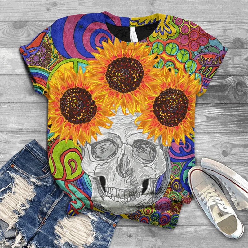 

New 20213D Summer Street Ladies T-shirt Harajuku Style Trend Fashion Cool European and American Casual Top Girl T-shirt