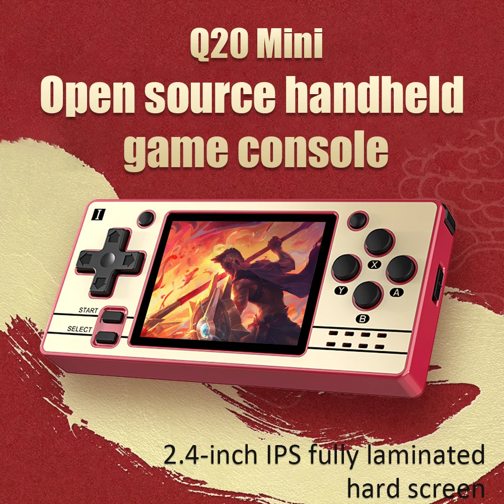 

Мини-игровая консоль POWKIDDY Q20, 2,4 дюйма, OCA, IPS-экран