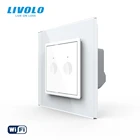 Умный светильник ель Livolo с Wi-Fi, сенсорная панель без винтов, выключатель светильник, 2 комплекта