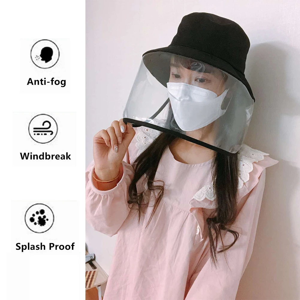 

Protective Anti-fog Panama Hat Unisex Dustproof Bucket Hats Men Women Anti-Wind Sunscreen Sun Caps Anti-dust Fisherman Cap