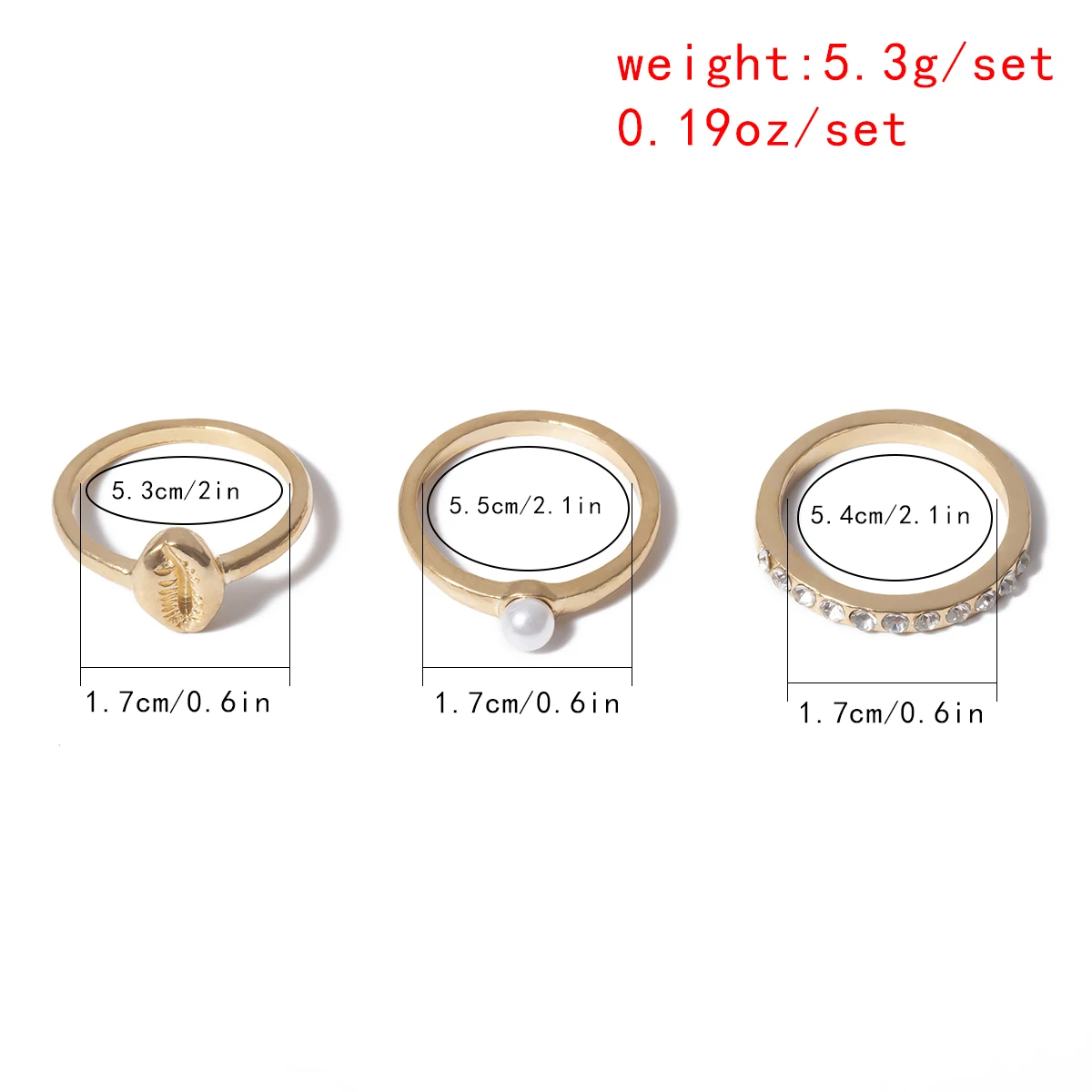 

KunJoe 3pcs/Set Simple Fashion Imitation Pearl Rings Set Women Geometric Crystal Finger Ring Party Wedding Bridal Jewelry Gift