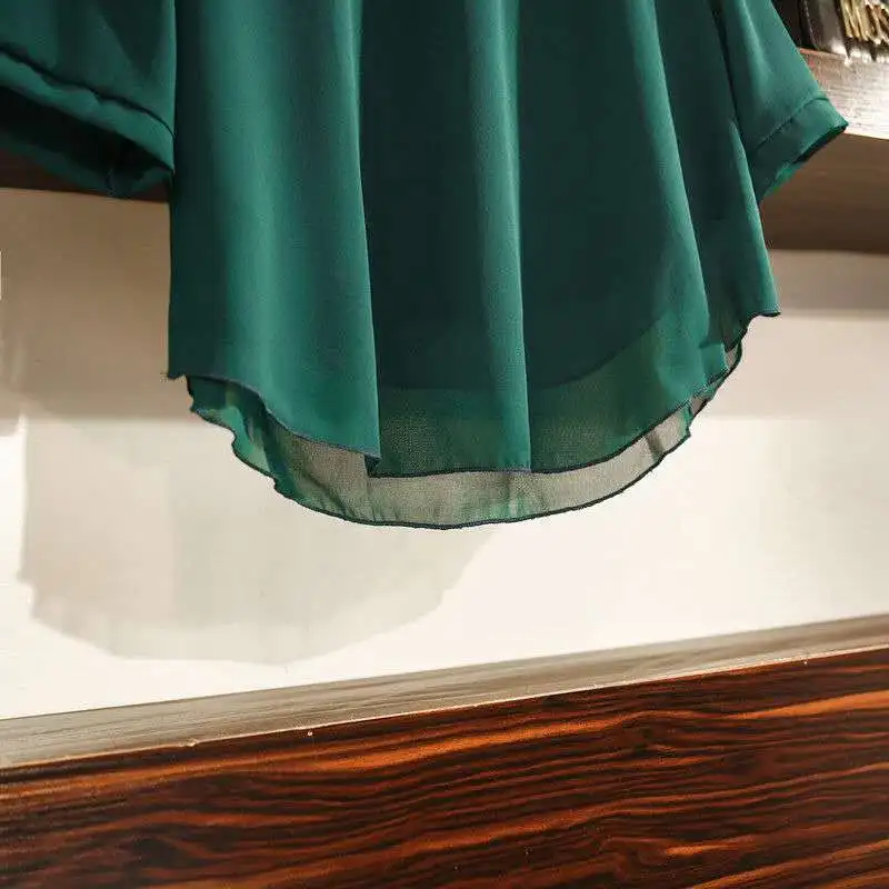 Блузка женская шифоновая с длинным рукавом элегантная повседневная рубашка