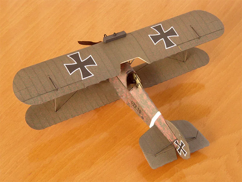 

1:33 Austro-Hungarian Fighter 3D Paper Model Helicopter Airplane Aircraft Paper Model Military Fan Handmade DIY Toy for Children