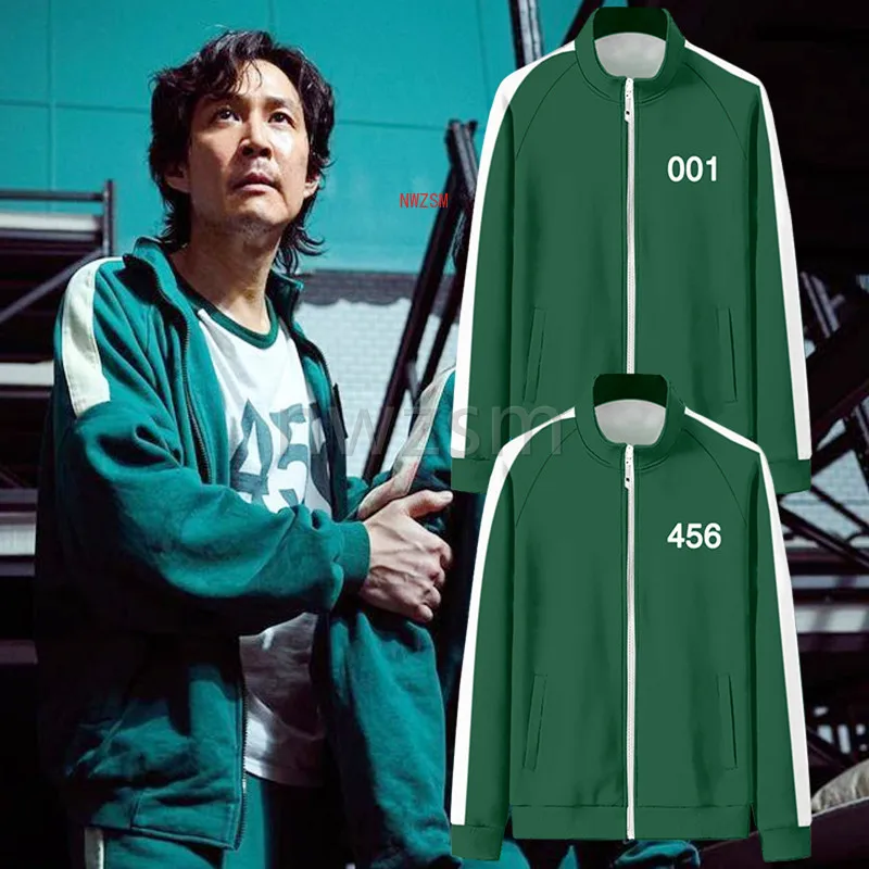 

Squid men's sports jacket, same size sportswear, fall 456 Hoodie, six rounds of Halloween