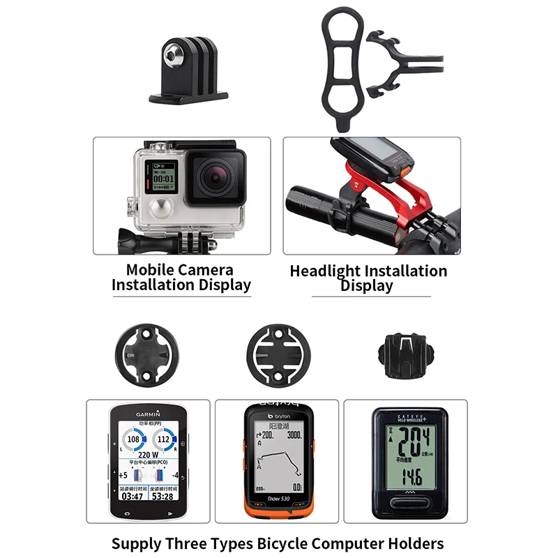 WEST BIKING Multifunctional Bike Light/Computer Mount Holder Cycling Stem Extended Bracket Adapter Bicycle Lights Support | Спорт и