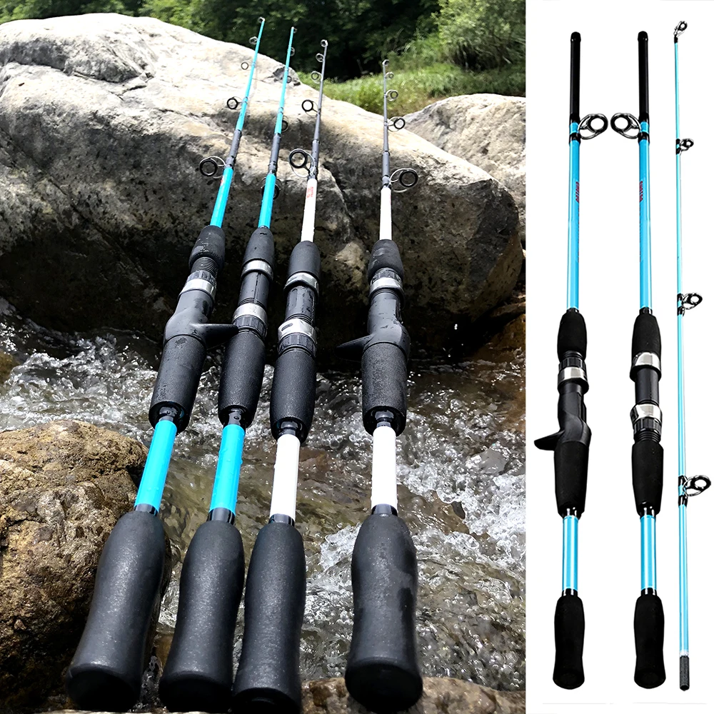 

Fishing Rod Spinning Casting Fly Ultralight Carp Carbon Glassfiber Pesca Hand Lure Feeder Pole fish gear Travel Surf 1.5M 1.8M