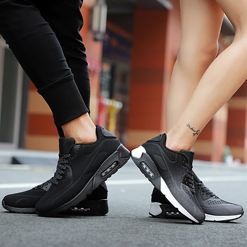 

2019 Spring Fashion Men Sneakers Shoes Women Breathable Lightweight Casual Shoes Luxury Brand Air cushion Zapatos Hombre
