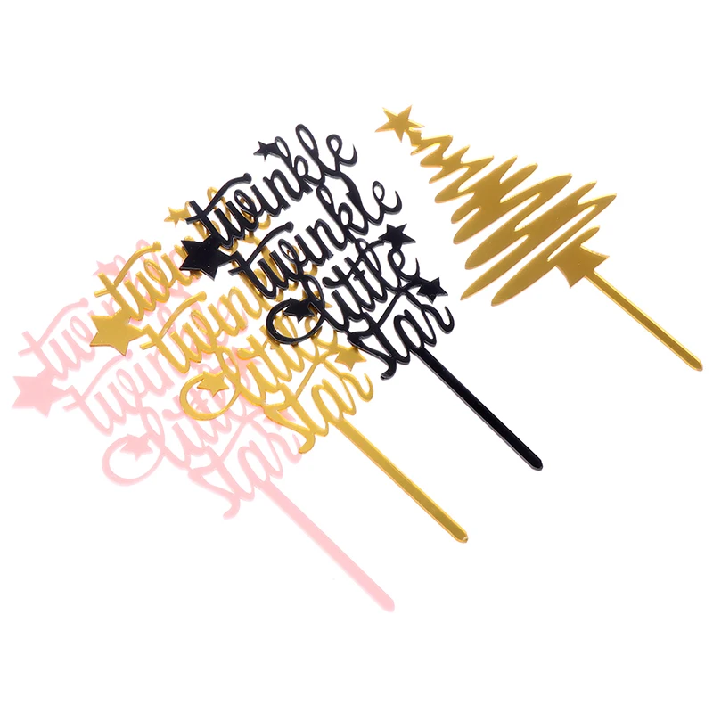 Золотая блестящая бумага Мерцающая маленькая звезда чашка для торта как я буду