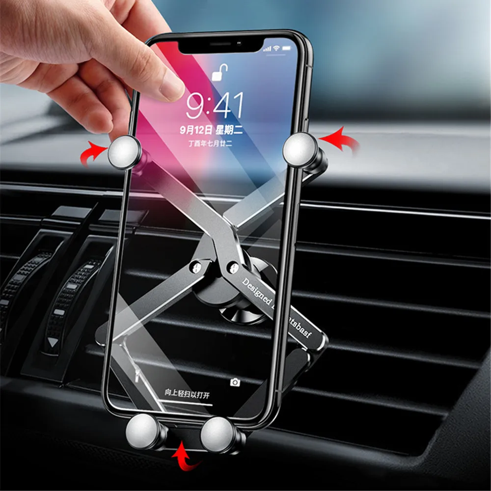 Оригинальный Роскошный металлический прочный Автомобильный держатель для