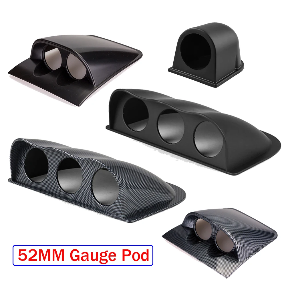 

2" 52mm Car Gauge Pod Universal Black Single/Double/Triple Car Meters Holder Dash Board Dual Triple Gauge Pod Cup Mount Cover