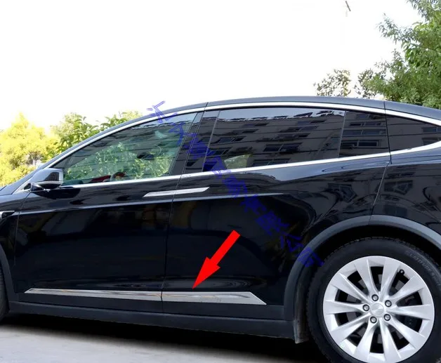 

Накладки на боковые двери для Tesla Model X 2016 2017 2018 ABS