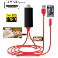 hdmi compatible cable 2m 8pin to male hd converter adapter usb cable for hdtv tv digital audio adapter cable for iphone ios
