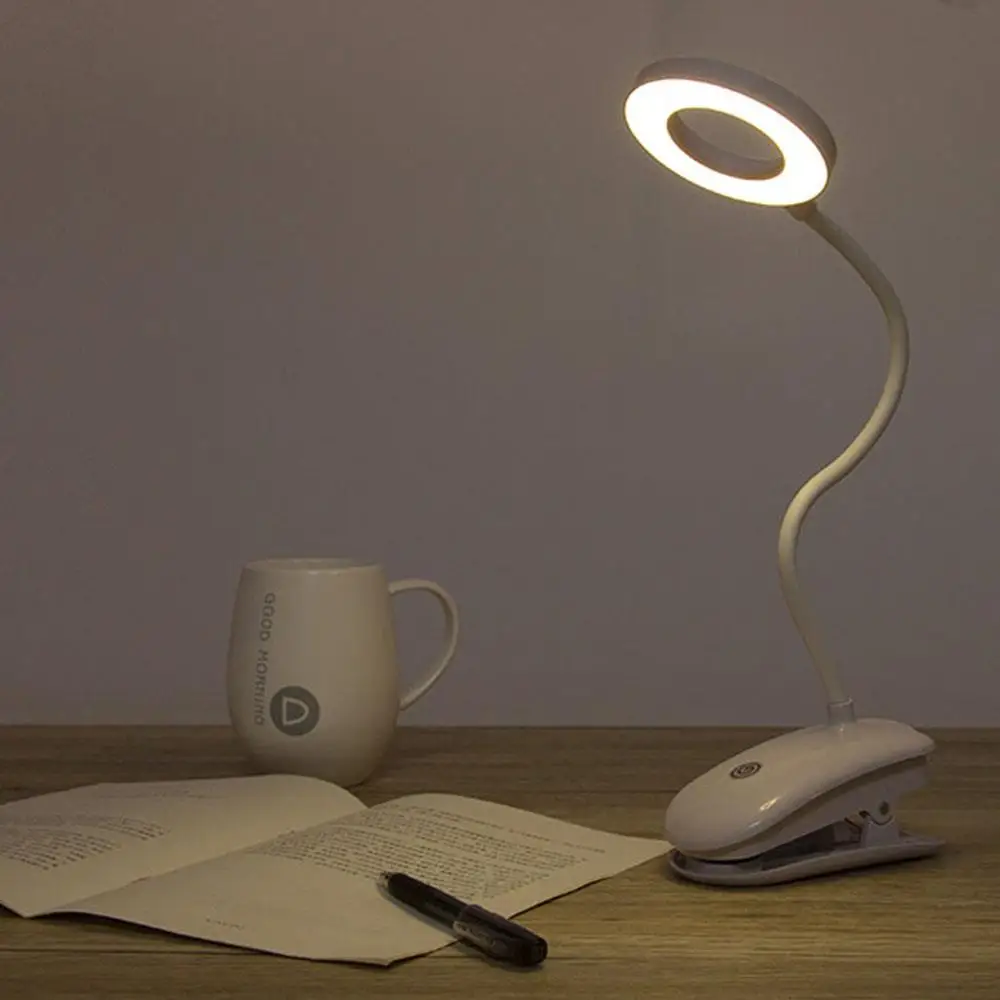 

Переносная книжная лампа с 3 уровнями/1 уровнем, перезаряжаемый USB светильник для стола, чувствительный светильник для домашнего декора, гиб...