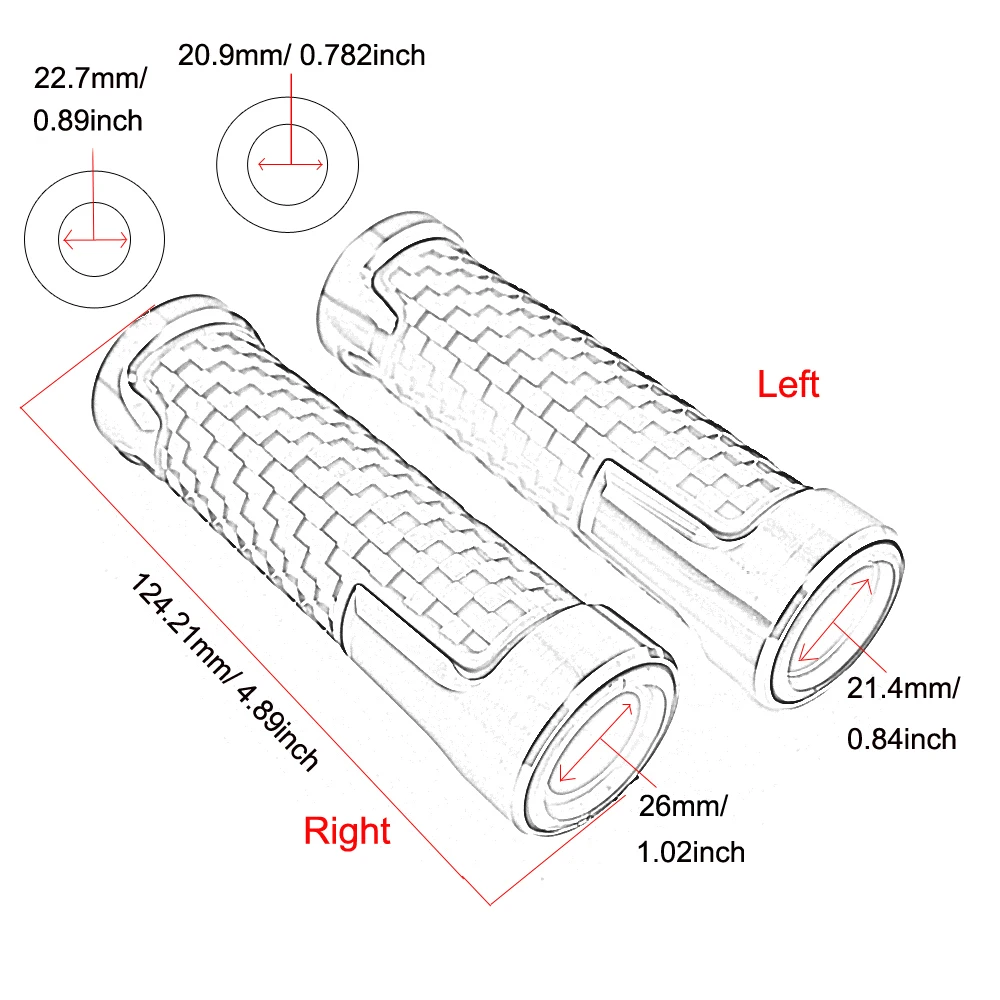 For Aprilia CAPONORD ETV1000 Handlebar Handle Grip CNC Motorcycle Aluminum None-Slip Rubber |
