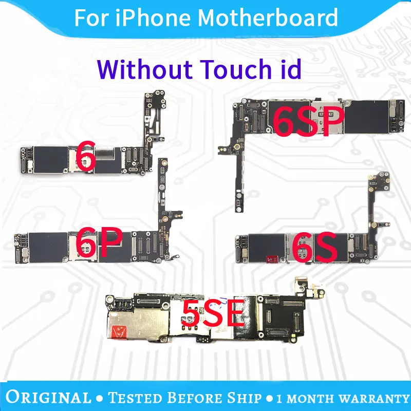 Оригинальная Заводская разблокированная материнская плата для iPhone 6 Plus 6S без Touch