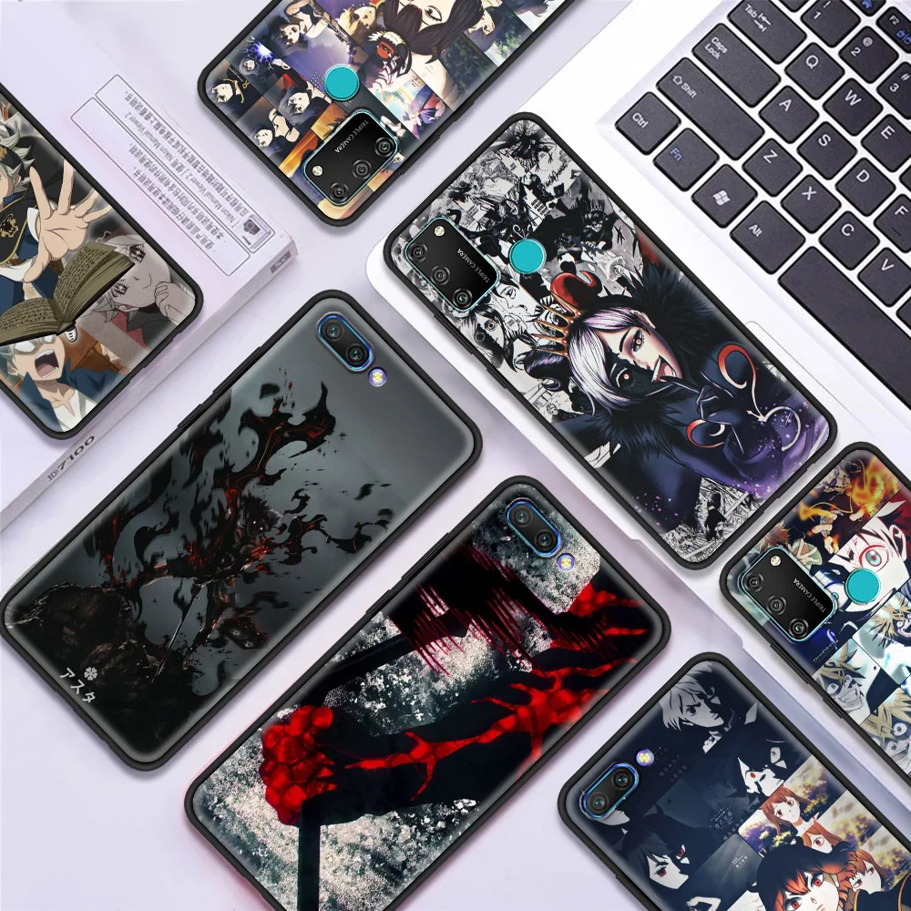 

Asta Anime Black Silicone Soft Case For Honor 8X 9X 10 Lite 20 30 Pro 20e 20S(6.15) 30i Play 9A Luxury Phone Coque Shell