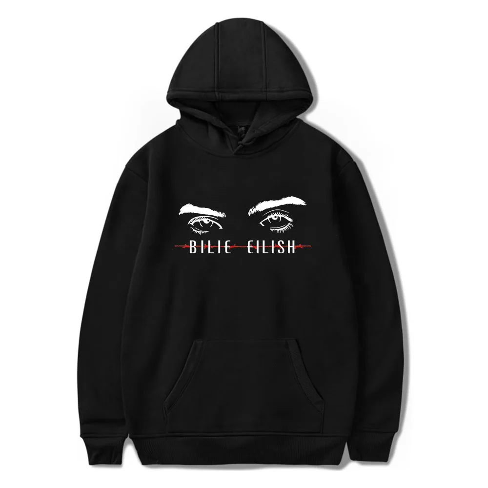 Billie Eilish, толстовка с капюшоном, топы с капюшоном, толстовки, Модные осенние свободные топы, сексуальные K-pops Harajuku топы, свитшоты для женщин и девушек - Цвет: HOODIES