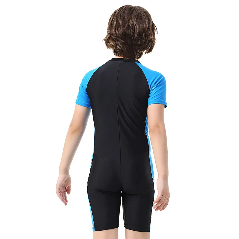 Профессиональный детский сплошной купальник купальный костюм для мальчиков