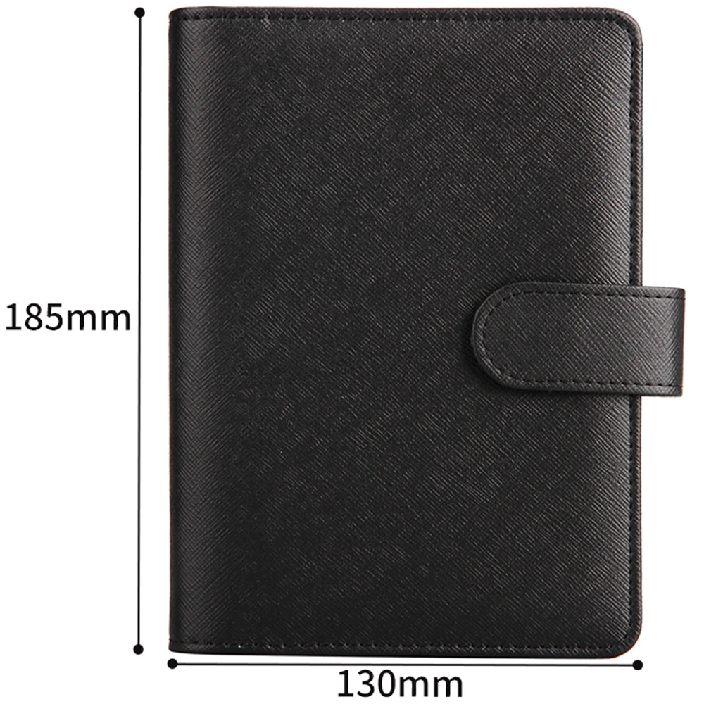 

Deli PU Leather Book Loose-leaf Notebook Stationery Book Thickened Notepad Business Meeting School Record Magnetic Button Book