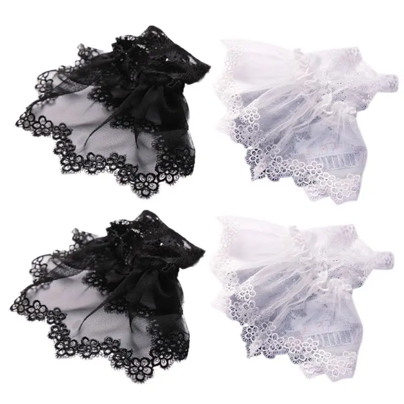 Корейские женские осенние поддельные рукава Вышивка цветочные кружева съемные