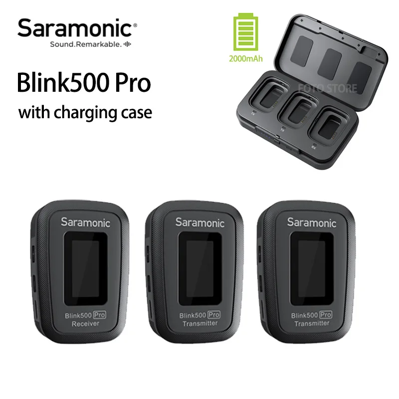 Микрофон Saramonic Blink500 Pro Lavalier 2 4 ГГц беспроводной микрофон Blink 500 PRO с зарядкой чехол