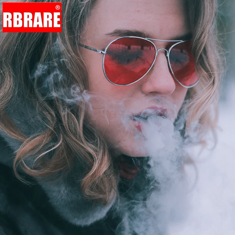 RBRARE классические солнцезащитные очки для женщин металлическая оправа