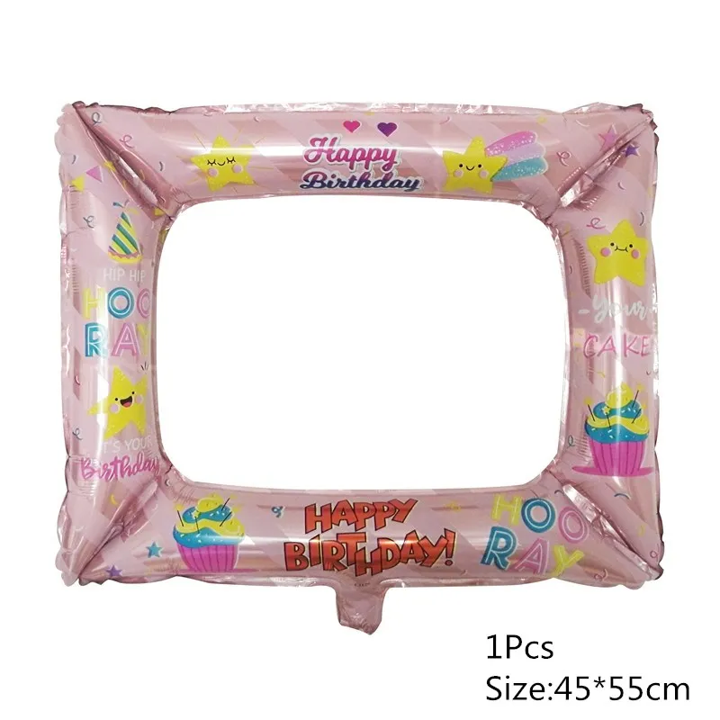 1Pcs Chicinlife 4th Happy Birhday Декор номер Синий Розовый 4 фольги шар корона шляпа дети мальчик девочка 4 года День рождения принадлежности - Цвет: 1Pcs