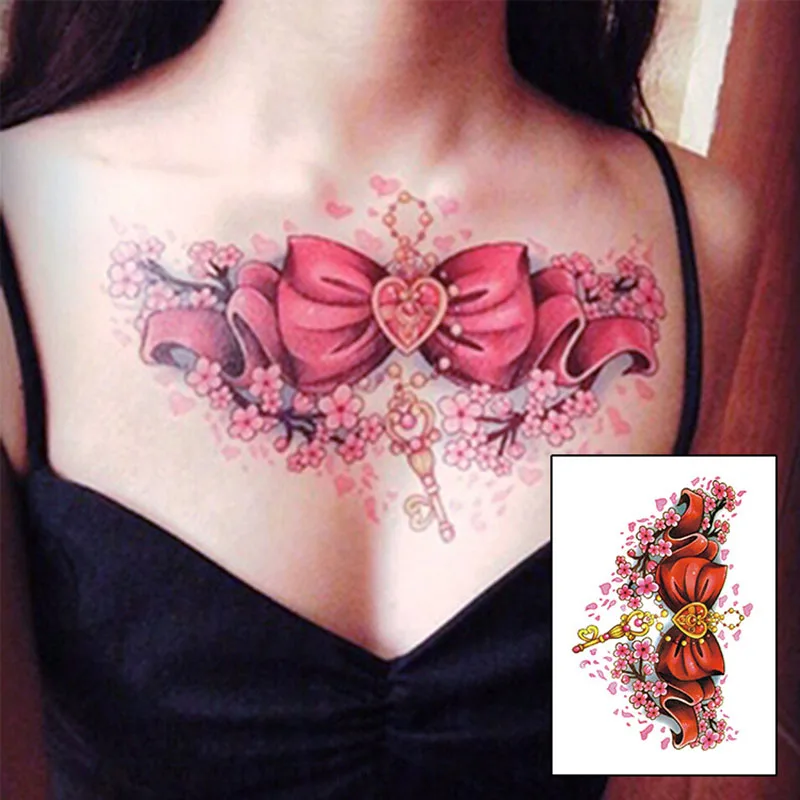 1 шт. креативная Цветочная наклейка с птицами поддельные женские мужские DIY хна