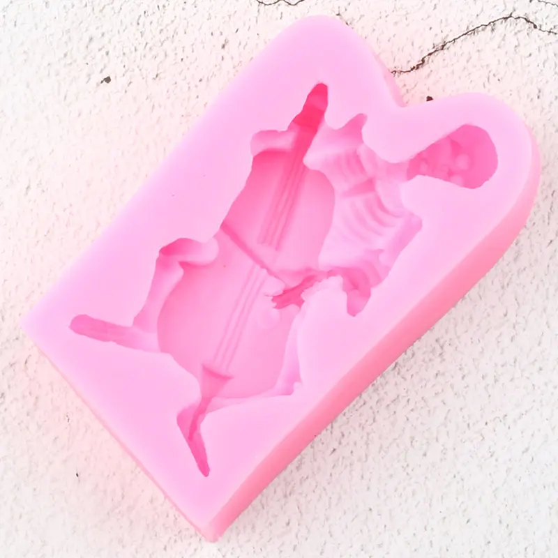 Силиконовые формы для виолончели форма мыла и помадки ручной работы инструменты