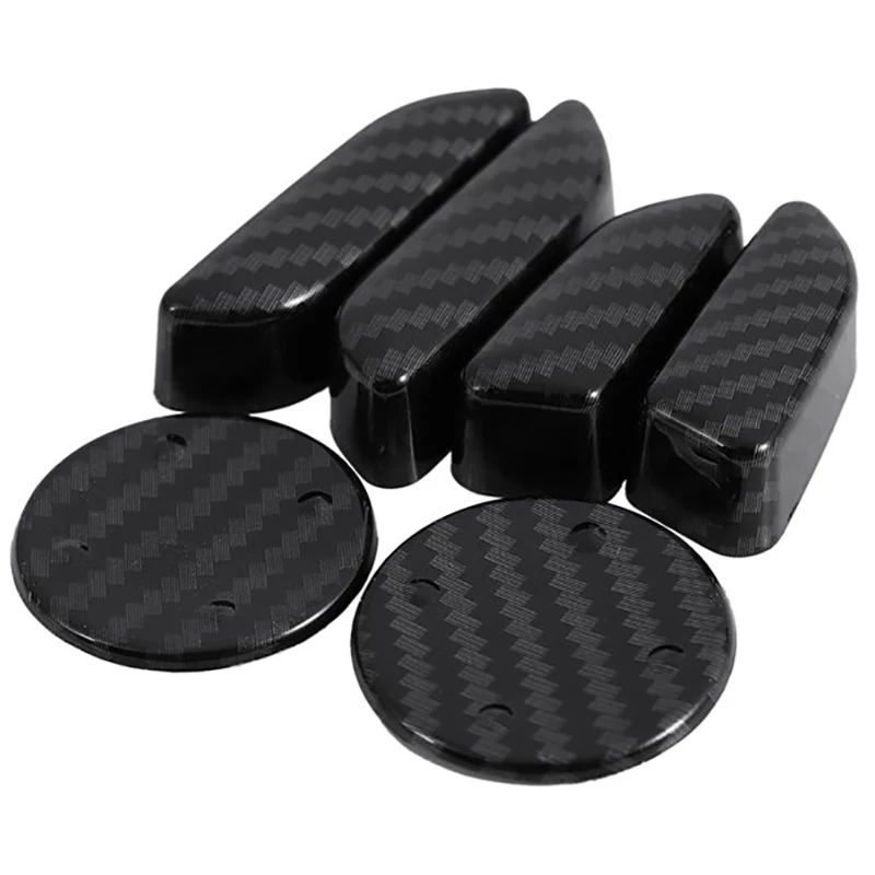 

for Tesla Model X 2017-2020 ABS Carbon Fiber Color Interior Seat Adjust Switch Button Trim Cover Sticker Car Accessories