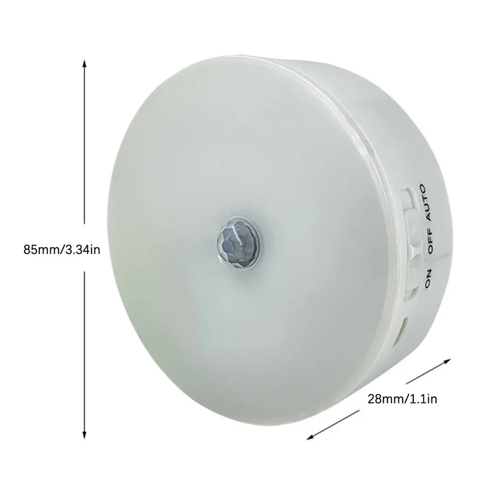 

Small Smart Induction Night Lamp 6LED Round Senser Nightlight LED Light Control Night Light For Baby Bedroom