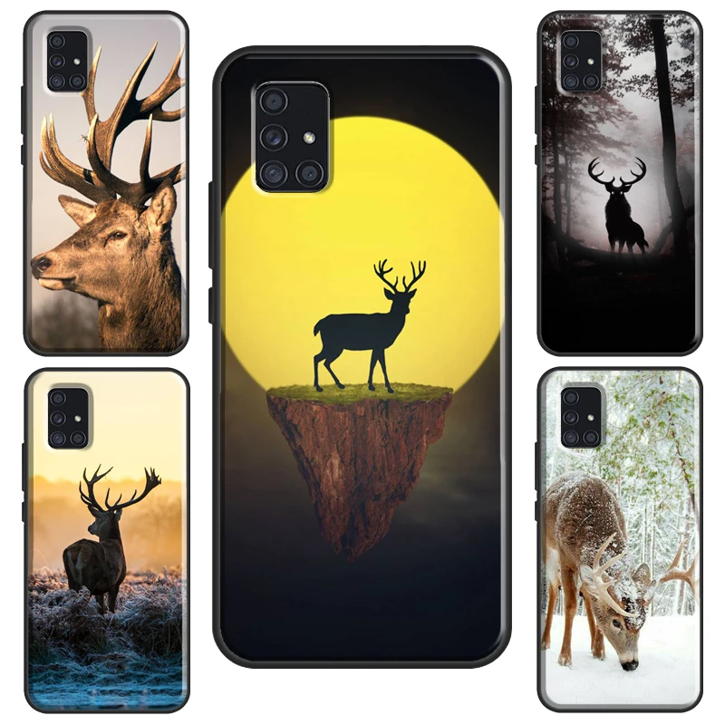 Чехол с оленями для Samsung A52 A12 A32 A42 A72 A21S A20e A02 S A10 A30 A40 A50 A70 A11 A31 A51 A71 | Мобильные