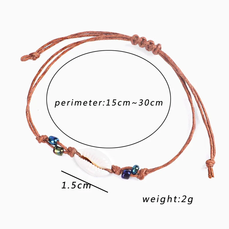 

Ailodo Bohemian Natural Seashell Handmade Bracelet For Women Shell Bracelets Beaded Strand Bracelet Fashion Jewelry Gift 20MAY77