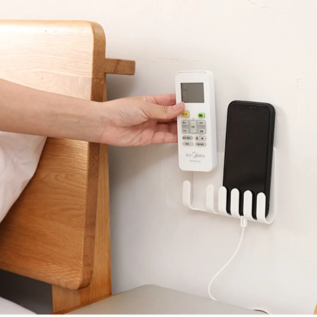 Практичный держатель телефона для стены розетка зарядная коробка кронштейн