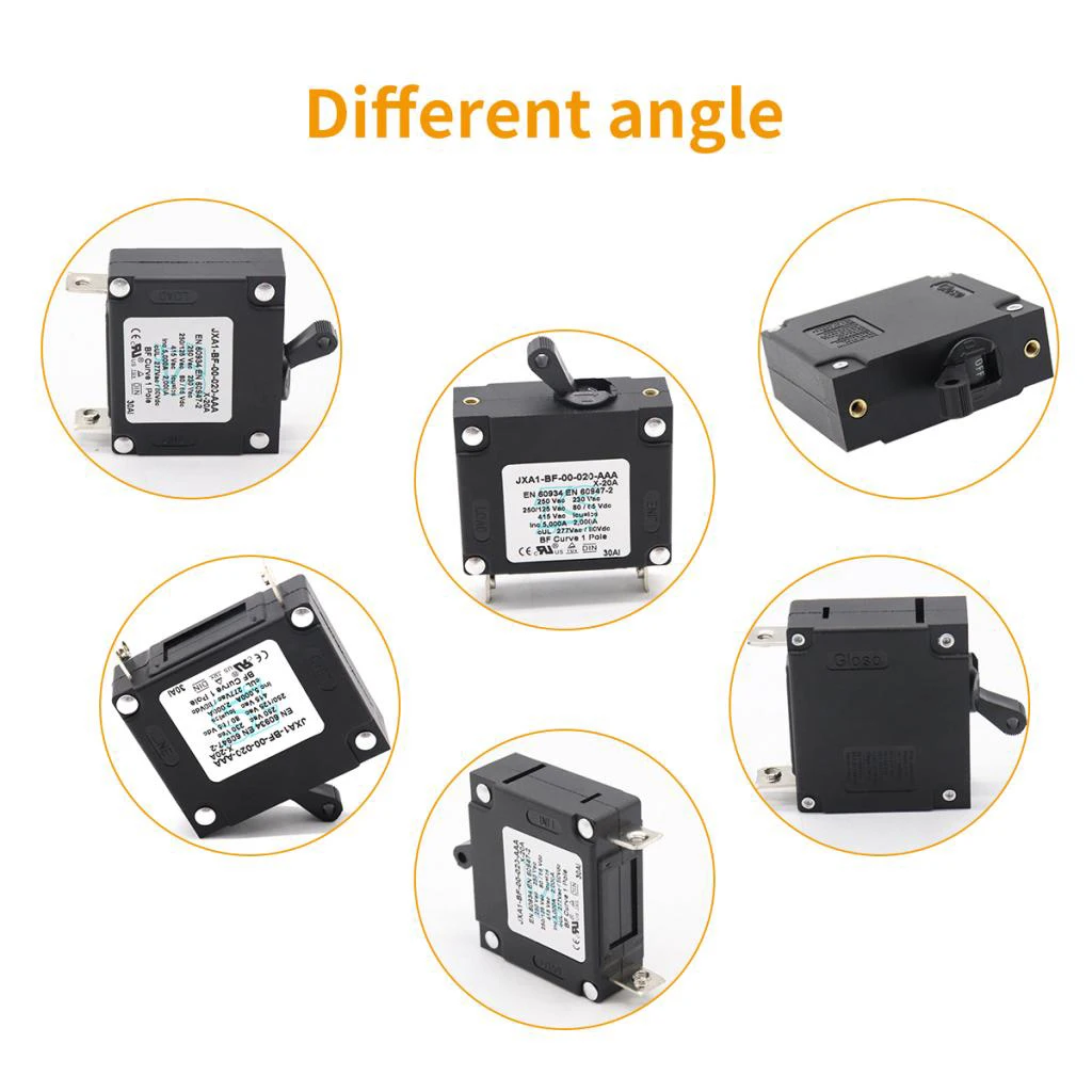 

15A Single Pole Hydraulic Circuit Breaker For Car Parts Replacement