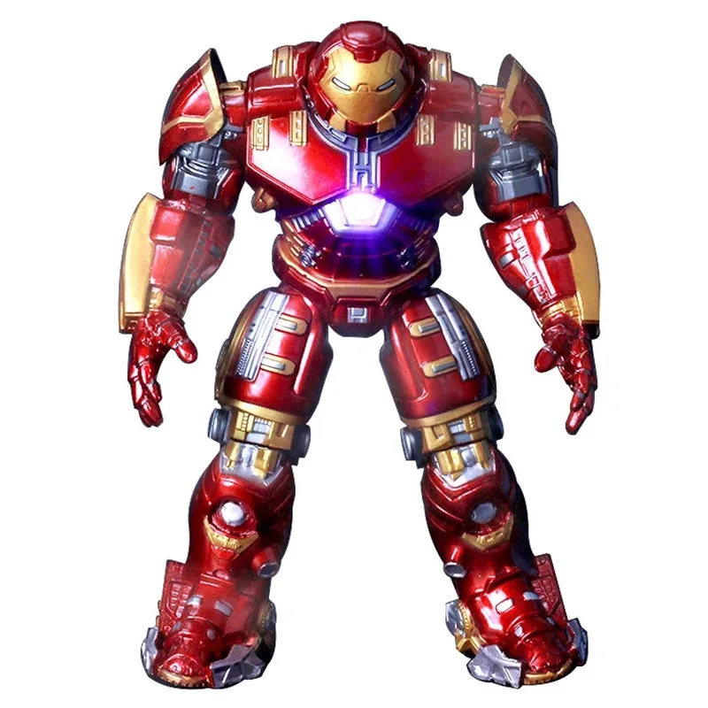 

2018 Marvel Avengers 3 Iron Man Hulkbuster Armor Joints Movable dolls Mark With LED Light PVC Action Figure Collection Model Toy