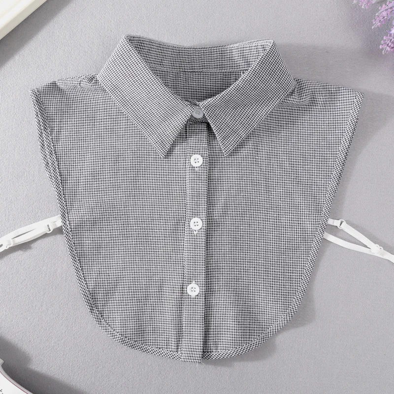 

New Lapel Fake Collars for Women Detachable Shirt Collar for Sweater Blouse Tops Solid Color False Collars Neckwear Tie