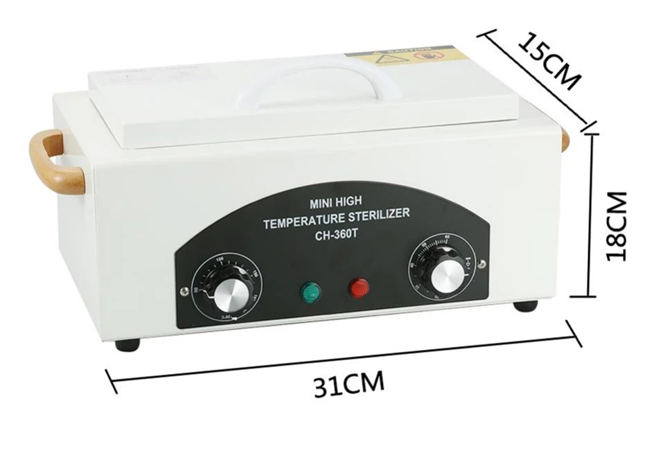 300W Portable Dry Heat High Temperature Sterilizer Medical Autoclave Manicure Tool Sterilizer For Nails Pedicure Salon