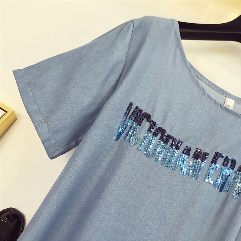 Женское вечернее платье с блестками и буквенным принтом комплект из 2 предметов