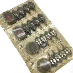 Набор для ловли карпа из 4 фидеров, 15202535 г, 30405060 г